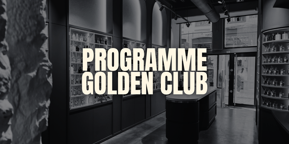 Image représentant le programme de fidélité avec en arriere plan la boutique du Soleil d'Or 