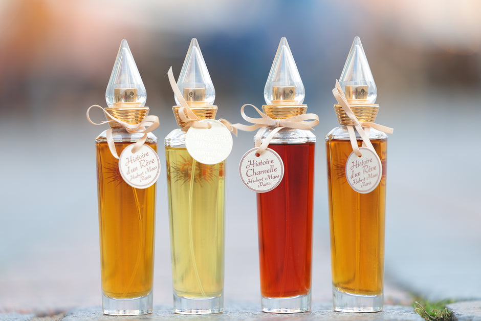 Les quatre parfums créés par Hubert Maes pour le Soleil d'Or