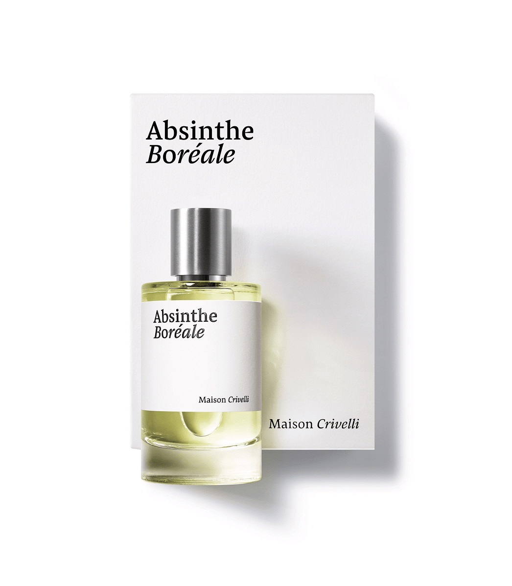 Absinthe Boréale de Maison Crivelli, eau de parfum 100 ml avec son étui