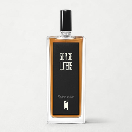 Ambre sultan de Serge Lutens, flacon avec son vaporisateur