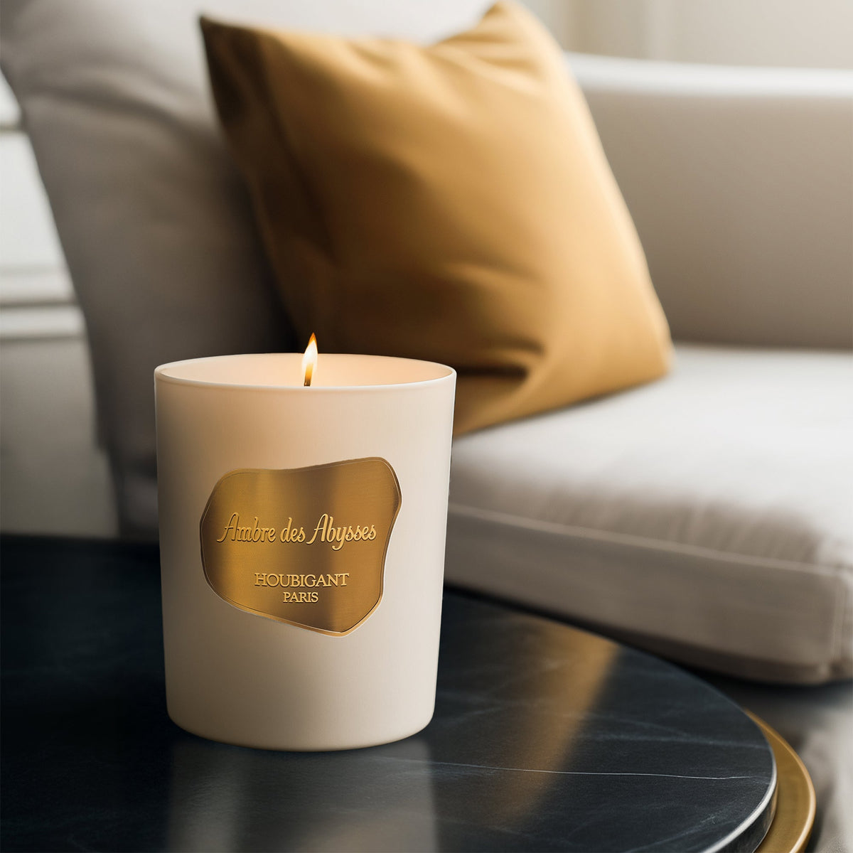 BOUGIE AMBRE DES ABYSSES HOUBIGANT - Soleil d'Or