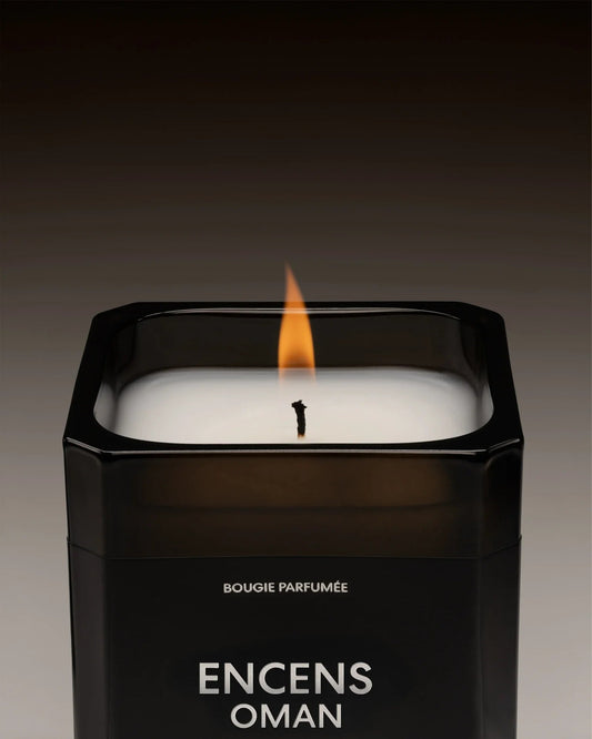 BOUGIE ENCENS OMAN MATIERE PREMIERE - Soleil d'Or