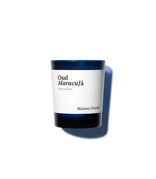 Bougie parfumée Oud Maracujá de Maison Crivelli, vue de face