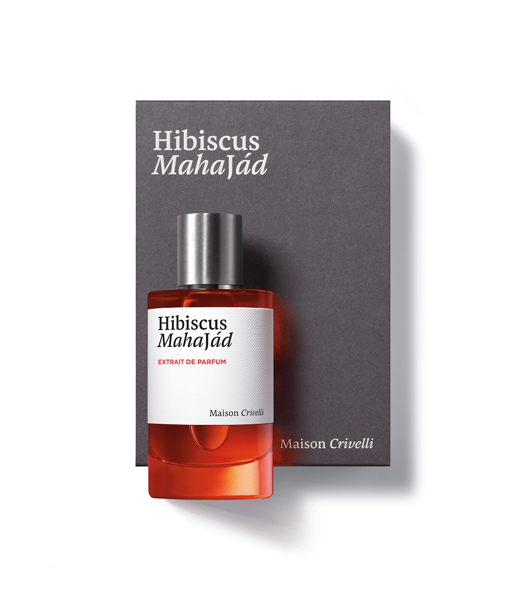 Hibiscus Mahajád de Maison Crivelli, extrait de parfum 100 ml avec son étui