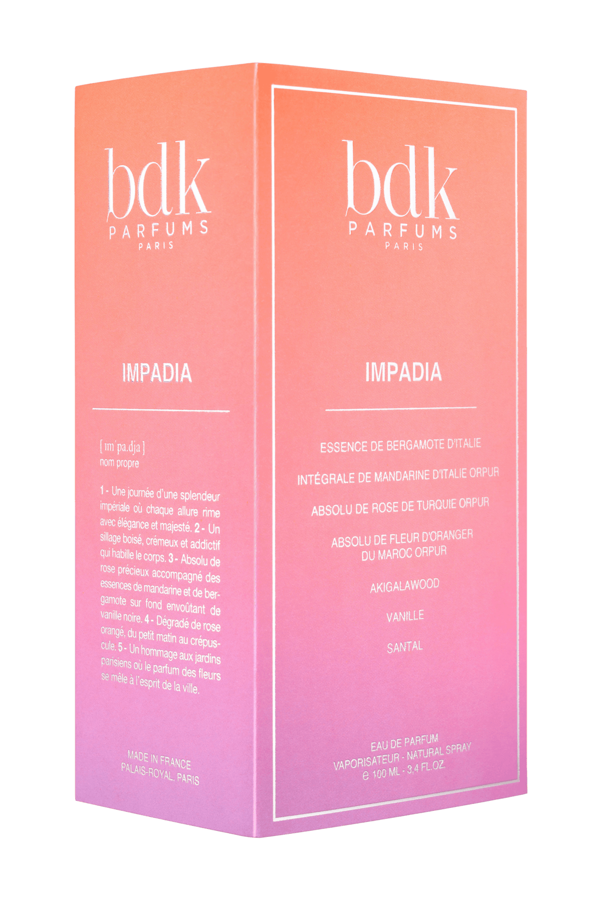 Flacon Eau de Parfum Impadia BDK Parfums rose
