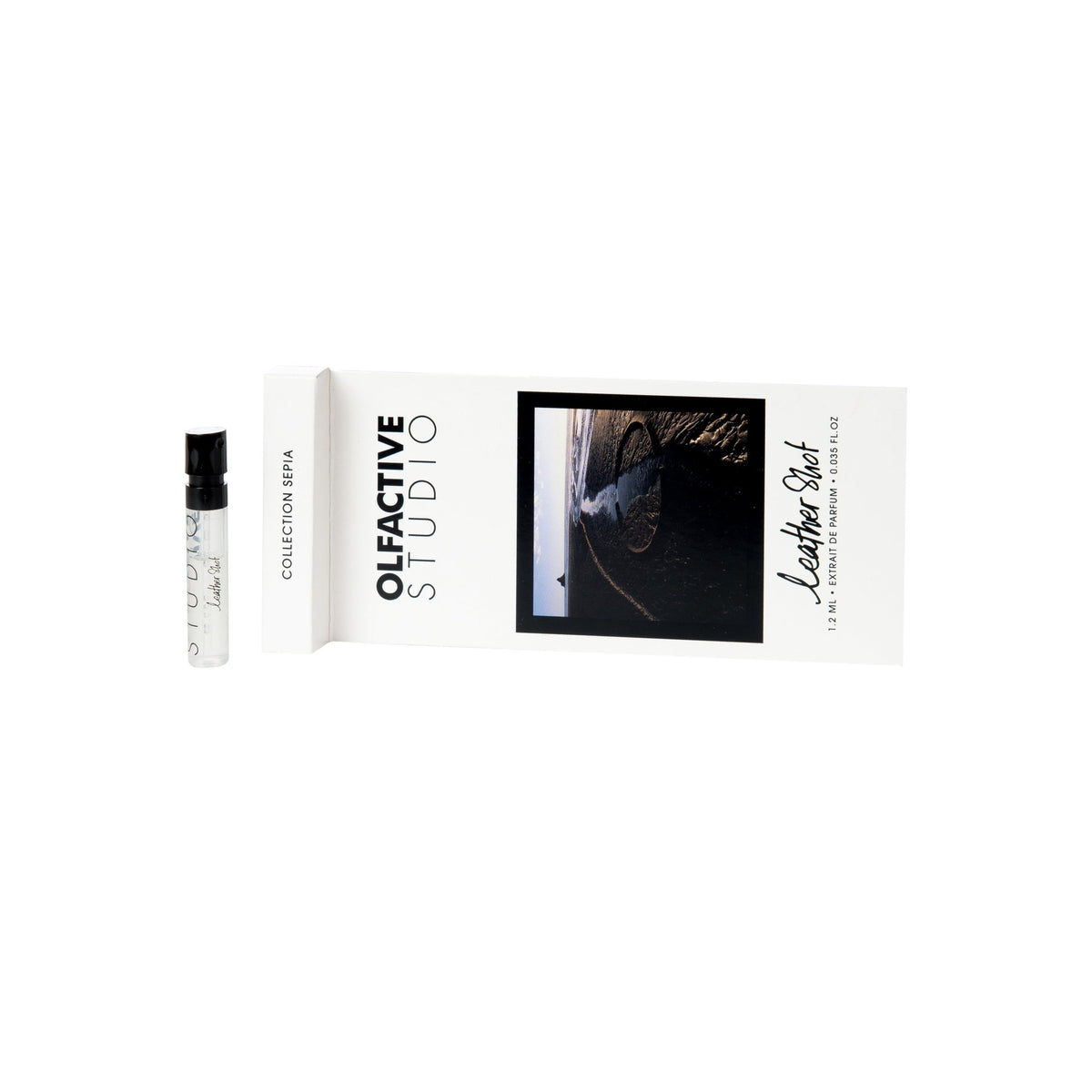 Leather Shot d'Olfactive Studio, parfum