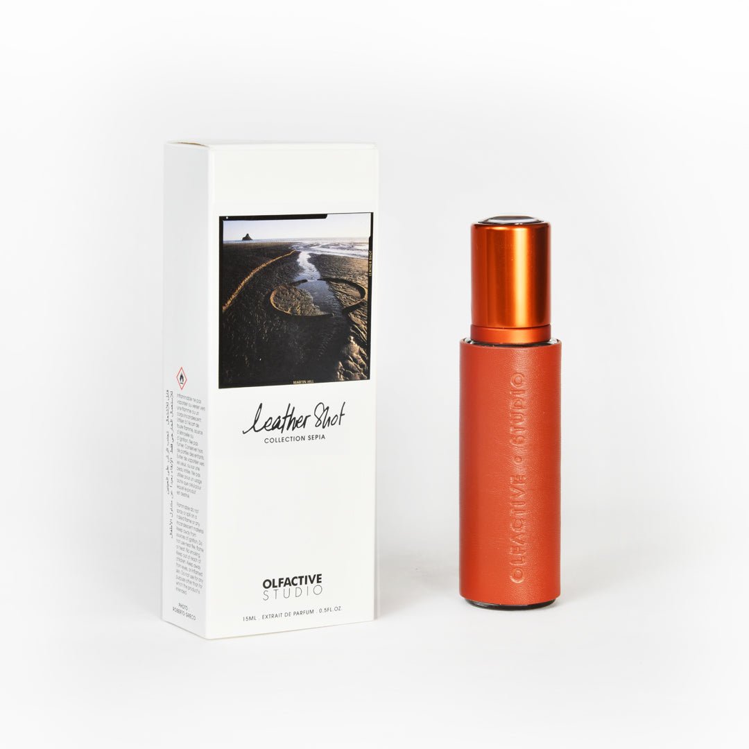 Leather Shot d'Olfactive Studio, parfum