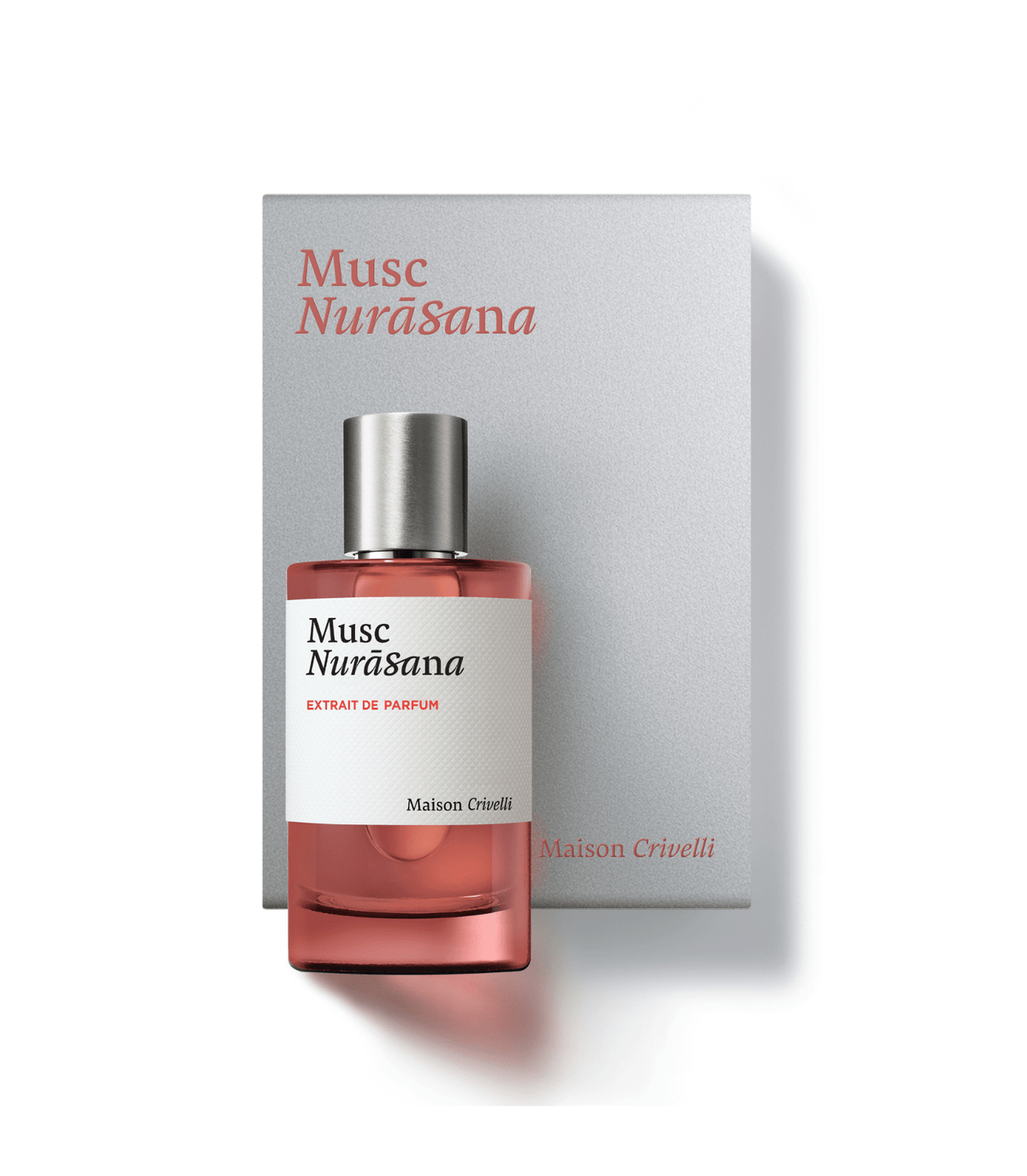 Musc Nurāsana de Maison Crivelli, extrait de parfum 100 ml avec son étui