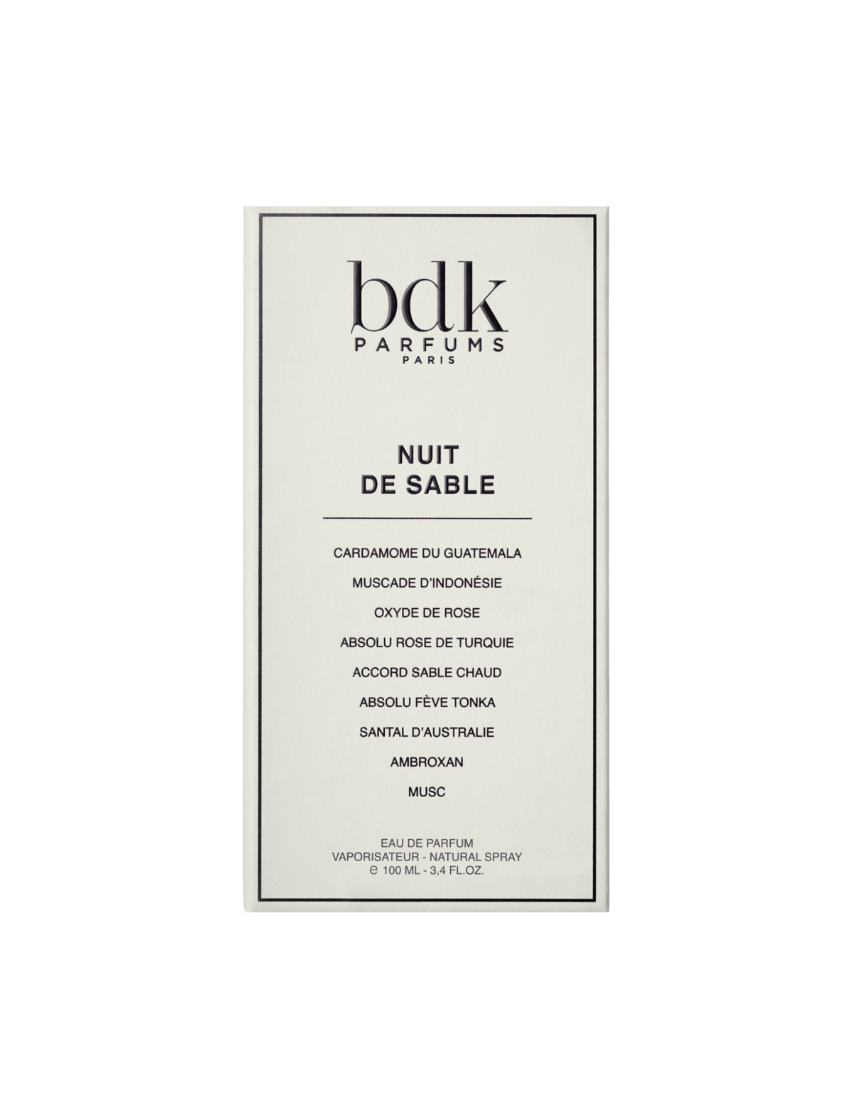 Nuit de Sable de BDK Parfums, eau de parfum