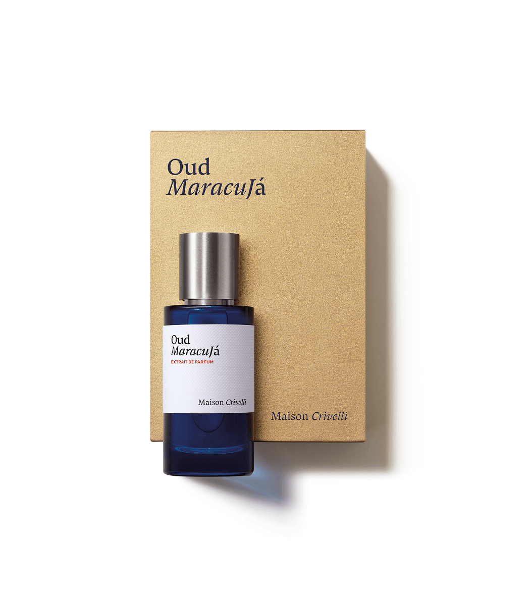 Oud Maracujá de Maison Crivelli, extrait de parfum 50 ml avec son étui