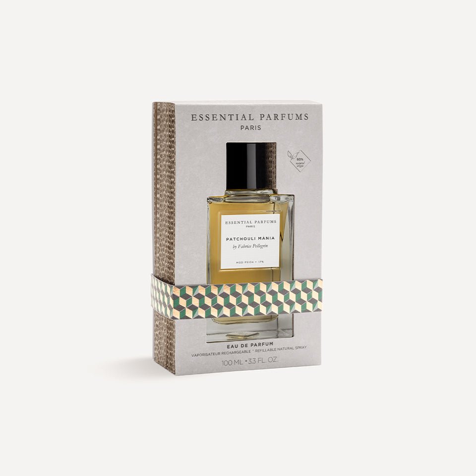 Patchouli Mania d'Essential Parfums, eau de parfum 100 ml avec son étui
