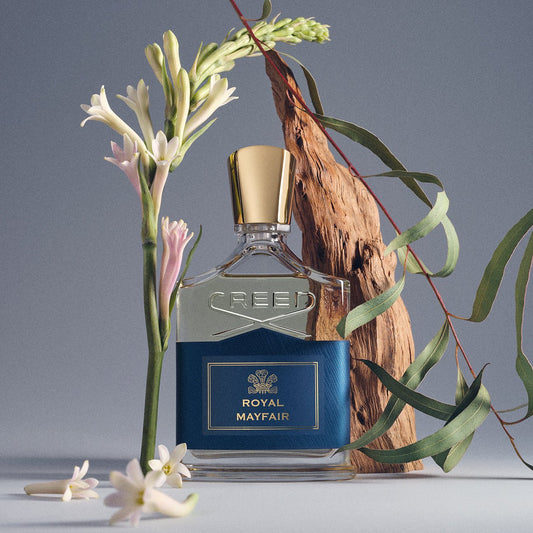 Royal Mayfair de Creed, flacon et matières premières