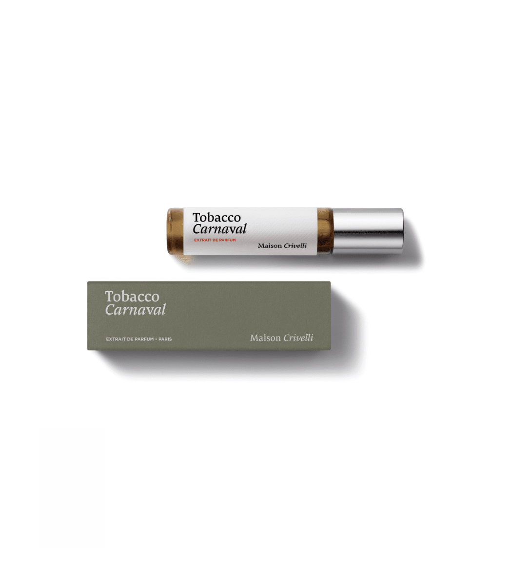 Tobacco Carnaval de Maison Crivelli, extrait de parfum format voyage 5 ml