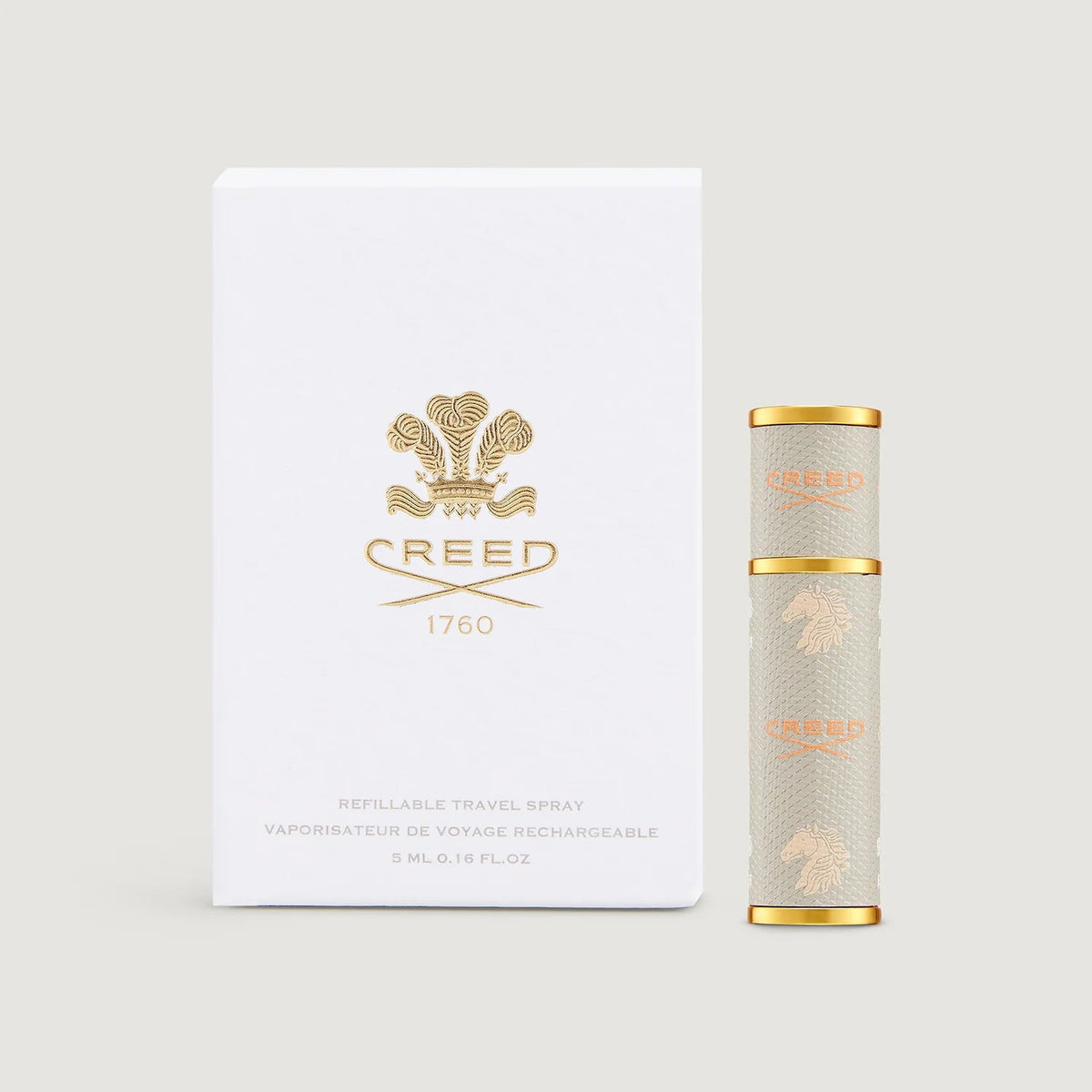VAPORISATEUR DE PARFUM DE VOYAGE RECHARGEABLE 5 ML - BEIGE CREED - Soleil d'Or