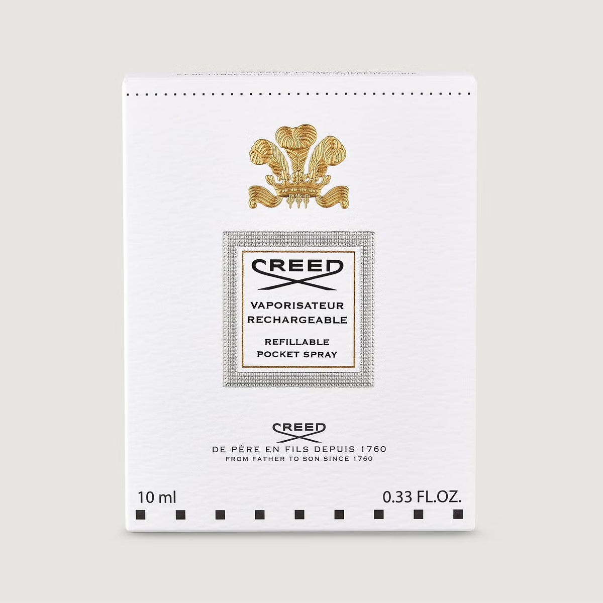 VAPORISATEUR DE VOYAGE NOIR/ARGENT CREED - Soleil d'Or